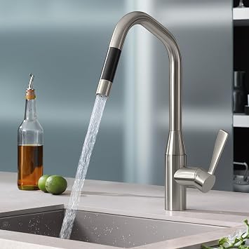 Dornbracht Single lever mixer pull down with spray function Platinum Matt 33875895-06