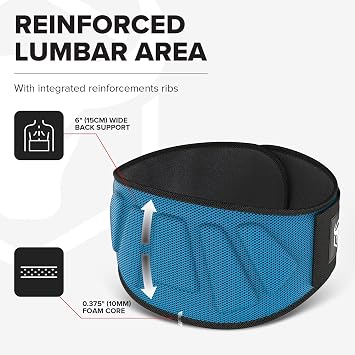 Weightlifting Belt For Men and Women - 6 Inch Auto-Lock Weight Lifting Back Support, Workout Back Support for Lifting, Fitness, Cross Training and Powerlifitng