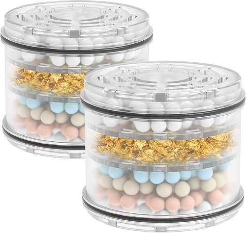 MakeFit Cartucho de repuesto de filtro de cabezal de ducha para cabezal de ducha filtrado MakeFit - H5H117 (paquete de 2)