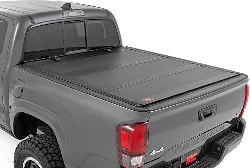 Rough Country Hard Tri-Fold Flip Up Truck Bed Tonneau Cover