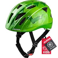 ALPINA A9710 Casco da Bicicletta, Green Dino