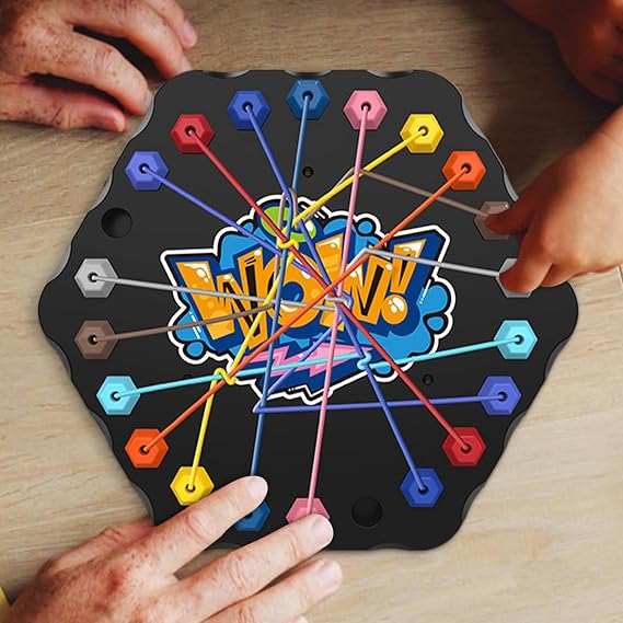 Twisted Rope Puzzle Game Educational Fine Motor Skills Lacing Untangling | Interactive Untying Rope Challenge Strategy Board Game Educational Fine Motor Skills for Adults Kids Home Travel