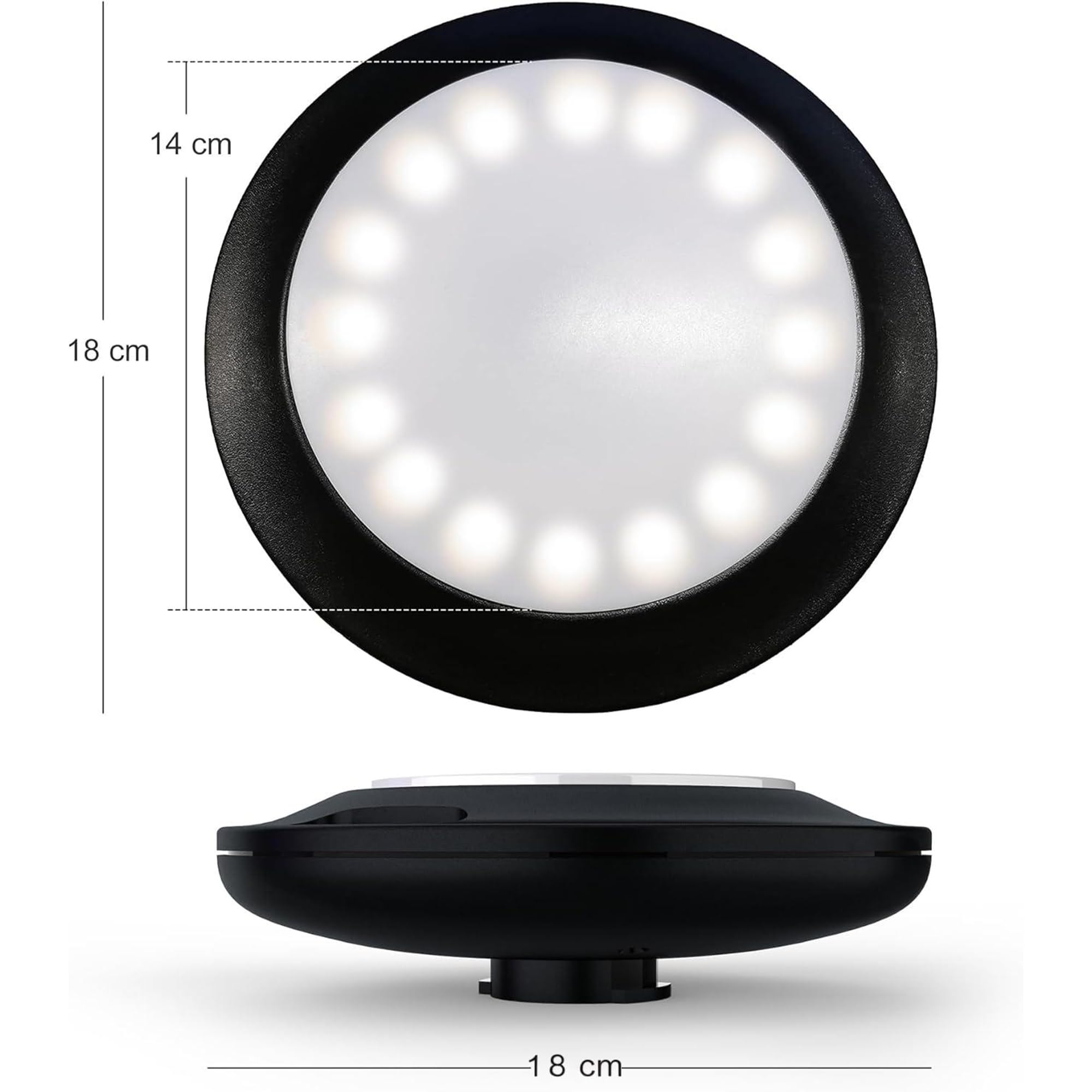 PURPLE LEAF ZY04ZXD LED Sonnenschirm Beleuchtung mit Fernbedienung Tragbarer wiederaufladbarer 12-Farben-Wechsel für Außenbereich