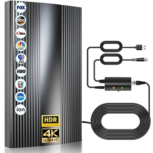 Nelapsano 2026 TV Antenna 8K 4K HDTV with Signal Booster