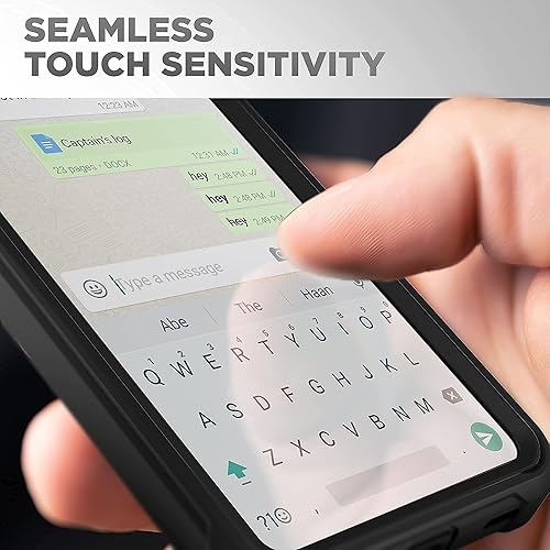 Miniatura 7 de Encased Falcon Armor - Funda para Moto One 5G ACE con protector de pantalla integrado, funda ultra protectora resistente para teléfono (negro)