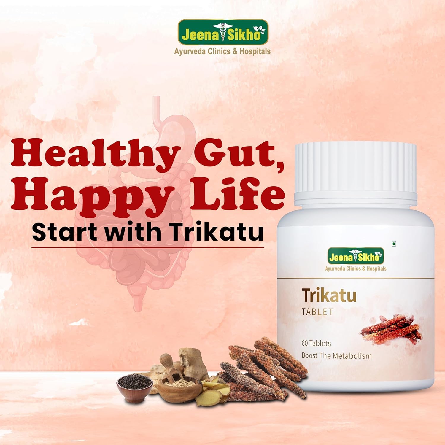 Jeena Sikho Trikatu Tablets | Natural Supplement For Digestive Wellness And Gut Health | Naturally Blended With Pure Trikatu Extracts | Natural Digestive Health Multivitamin, 60 Tablets (Pack of 3) — Amazon image 5