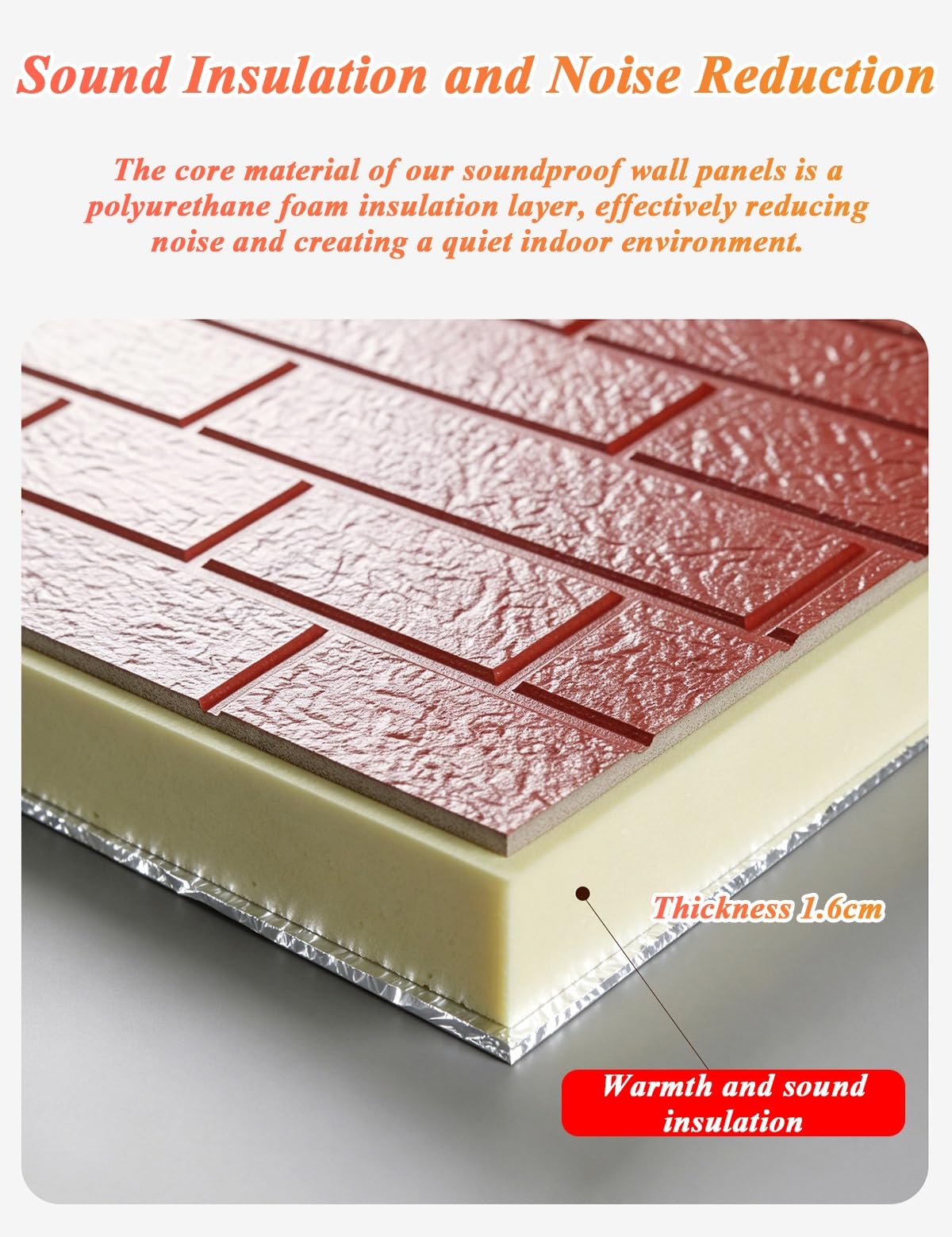 Paneles Decorativos para Pared Exterior, Aspecto Piedra, 1,6 cm de Espesor | Revestimiento de Paredes de Poliuretano Impermeable Aislante Termico para Casas Prefabricadas, Personalizable