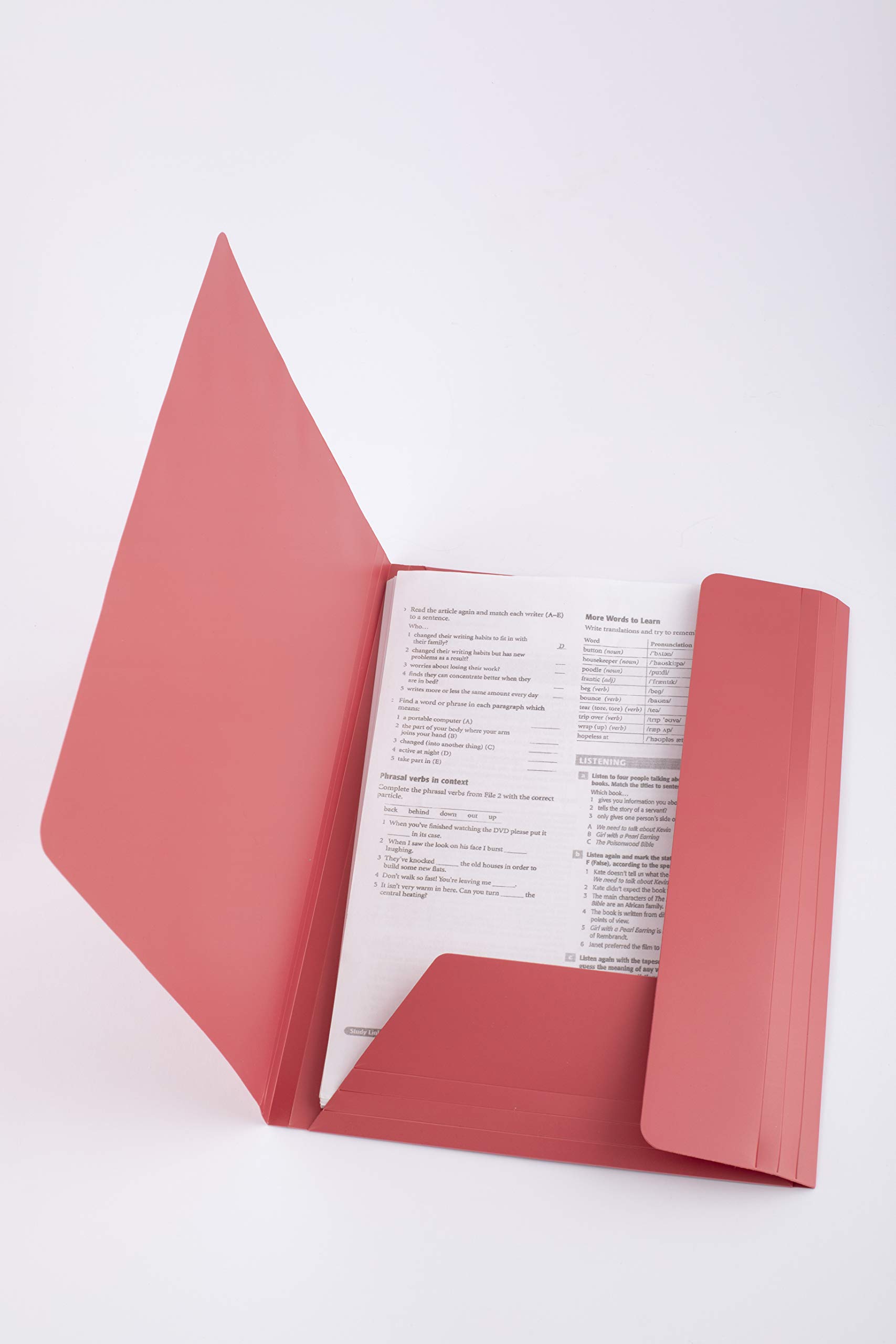 Cartellina Portadocumenti A4 Con 3 Alette Ed Elastico - Verde, 30 Mm Dorso - Foto 12