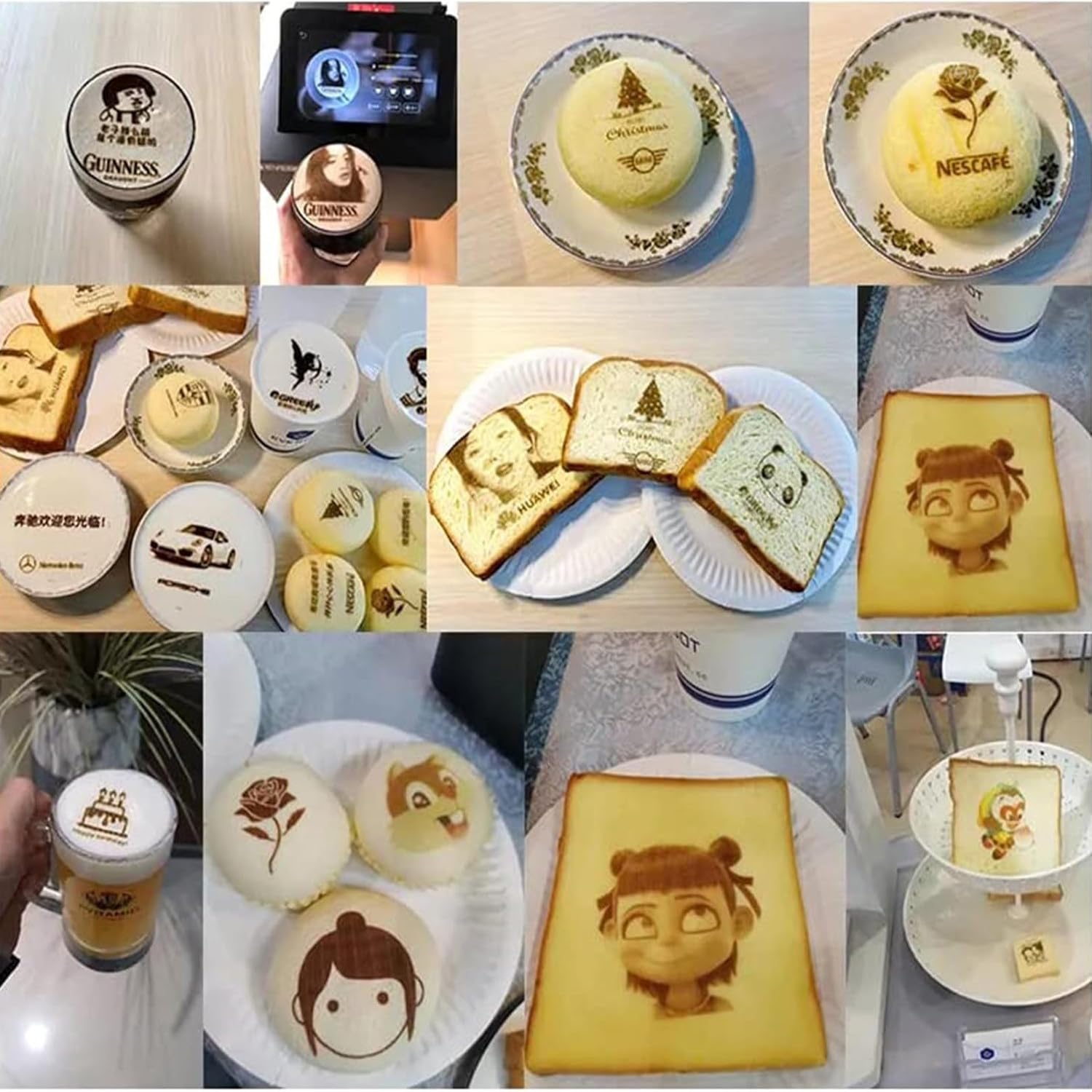 Macchina Per Caffè Latte Art, Stampante Per Caffè Di Qualità Alimentare Stampa Di Immagini Personalizzate, Stampante Alimentare Per Torte, Biscotti E Bevande, Stampa Di Selfie Fotografici