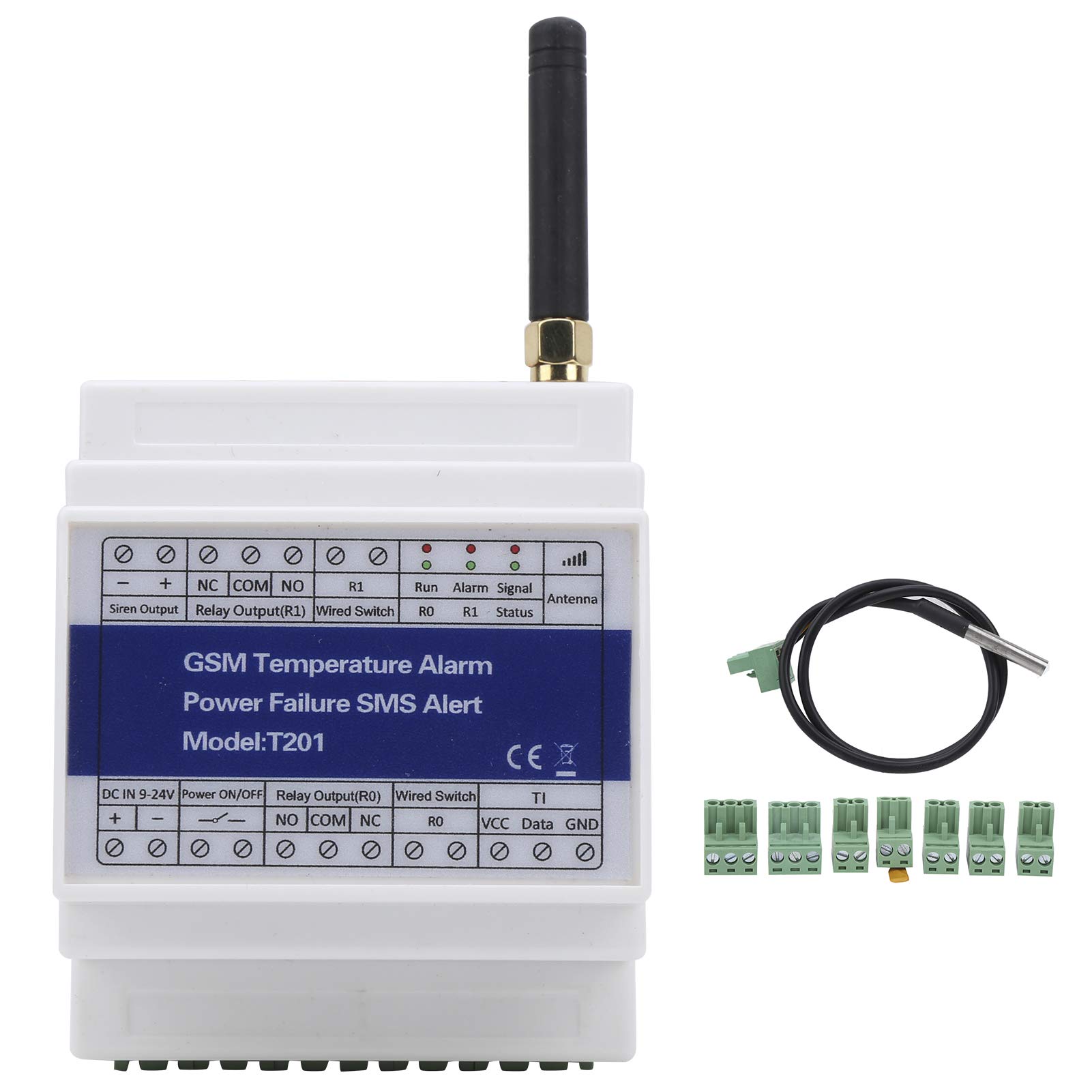 GSM SMS Temperature Alarm Power Failure Alert, Remote Control Monitoring Support Timer Report Remote Reading of Historical Data