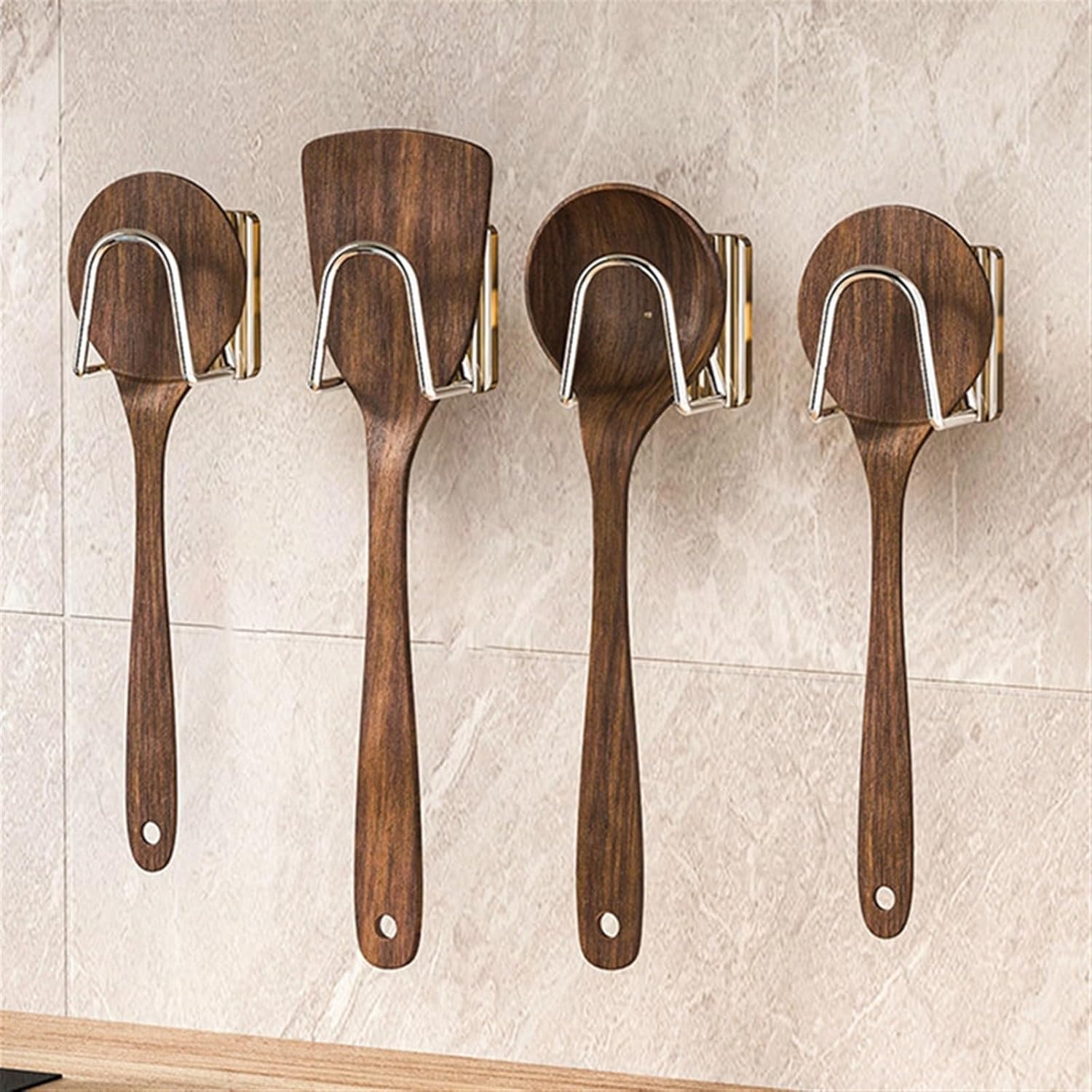 Hook Self-Adhesive Wall Hooks Bathroom Hooks Hanging Waterproof Towel Holder Clothes Hat Hanger No Drill Bathroom(Grey)