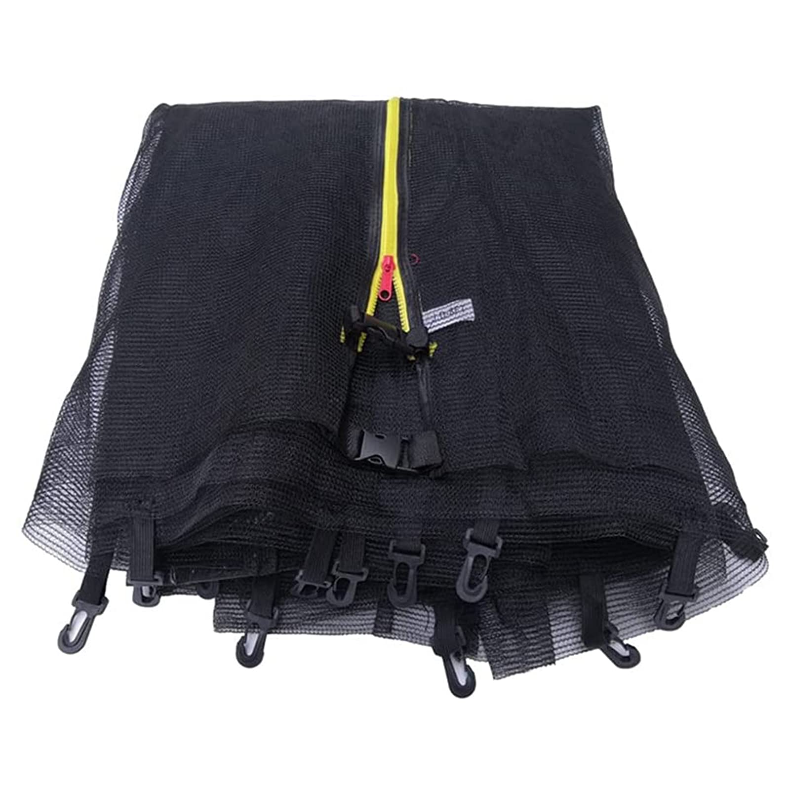 Almohadilla de repuesto para cama elástica y red de seguridad redonda de 10 pies a 16 pies, resistente a la intemperie, transpirable, se adapta a 6/8 postes rectos, accesorios para la seguridad de los