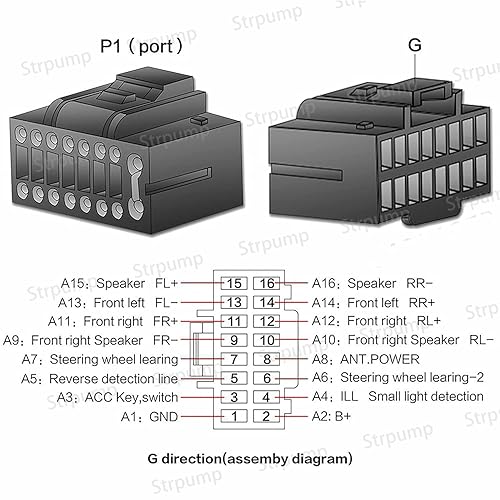 Miniatura 8 de Adaptador de cable de arnés de retrofit de energía estéreo de radio de coche de 16 pines para Mitsubishi Lancer EX Pajero Outlander 2006 ~ 13 con