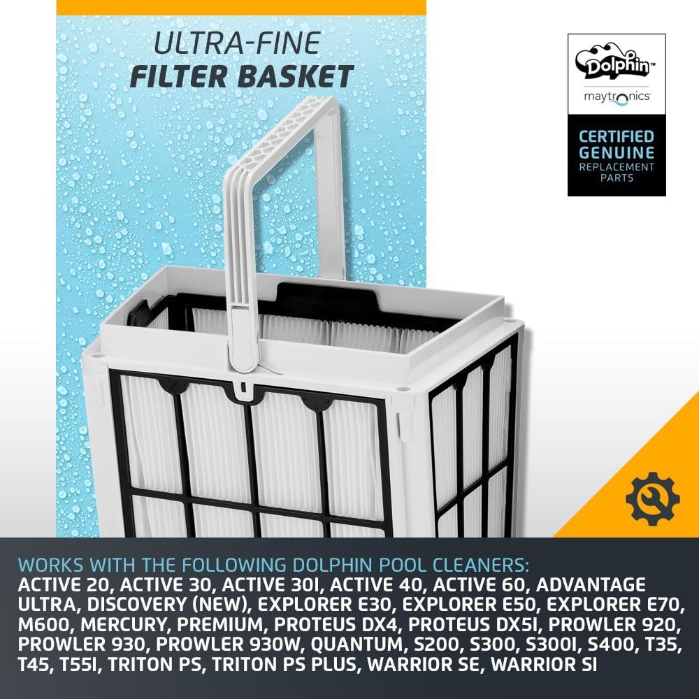 Dolphin Genuine Replacement Part — Ultra-Fine Filter Basket — 9991458-R1