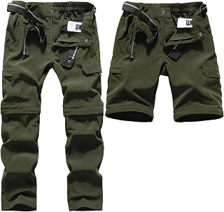 Kids Hiking Cargo Pants Casual Outdoor Quick Dry Hiking Mountaineering Convertible Trousers