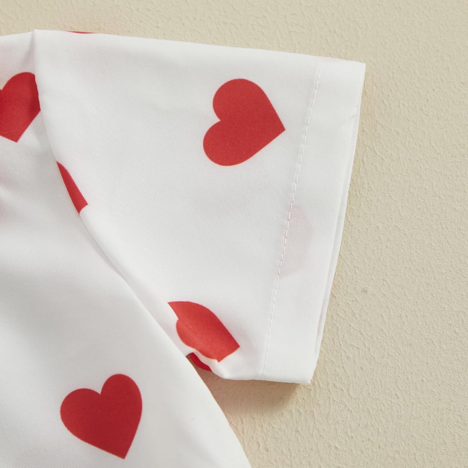 SAYOO Toddler Baby Boy Valentines Dress Suit Kids Love Heart Gentleman Dress Shirt+Red Shorts Pant 2Pcs Tuxedo Outfits - Image 5