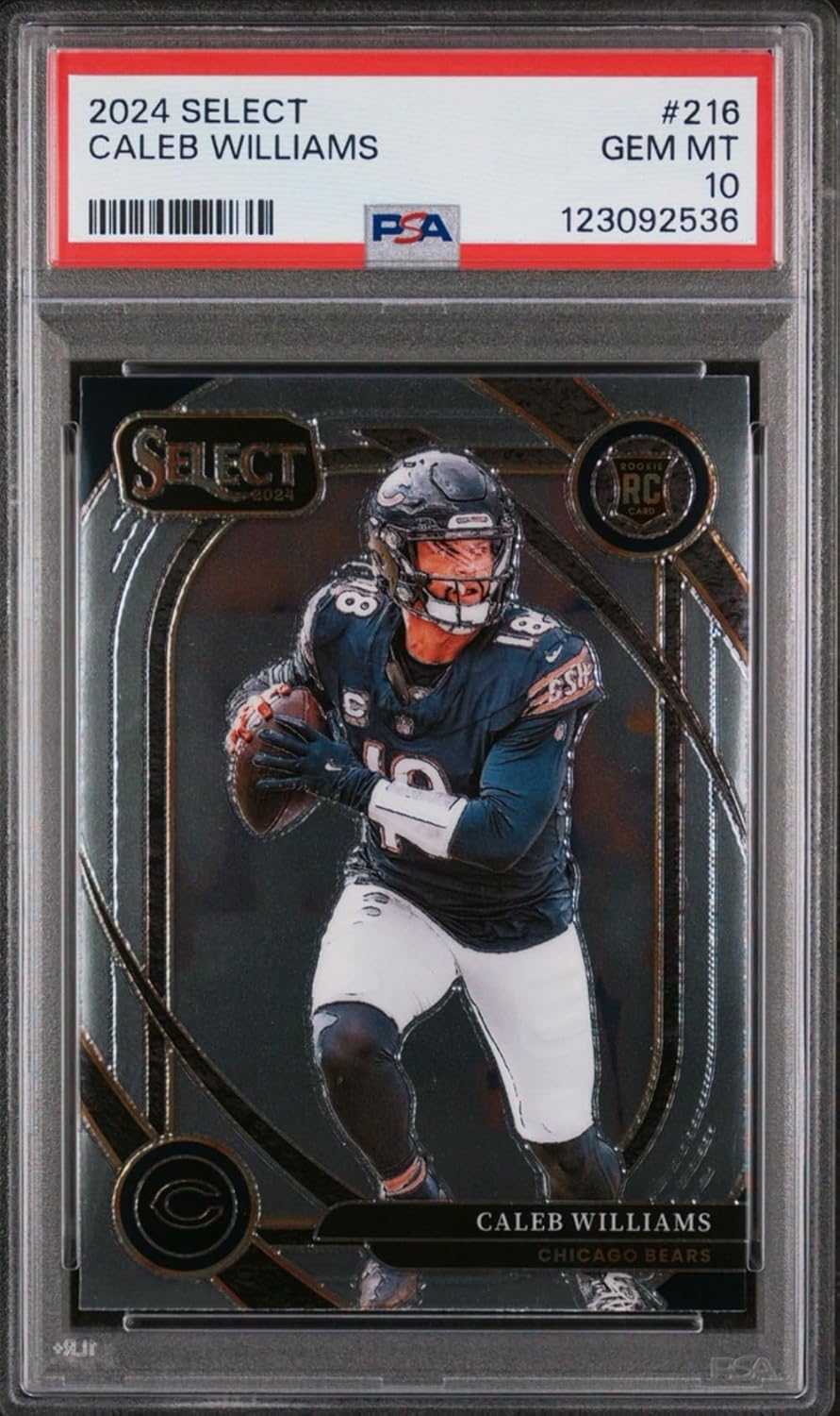 Graded 2024 Panini Select Caleb Williams #216 Rookie RC Football Card PSA 10 Gem Mint