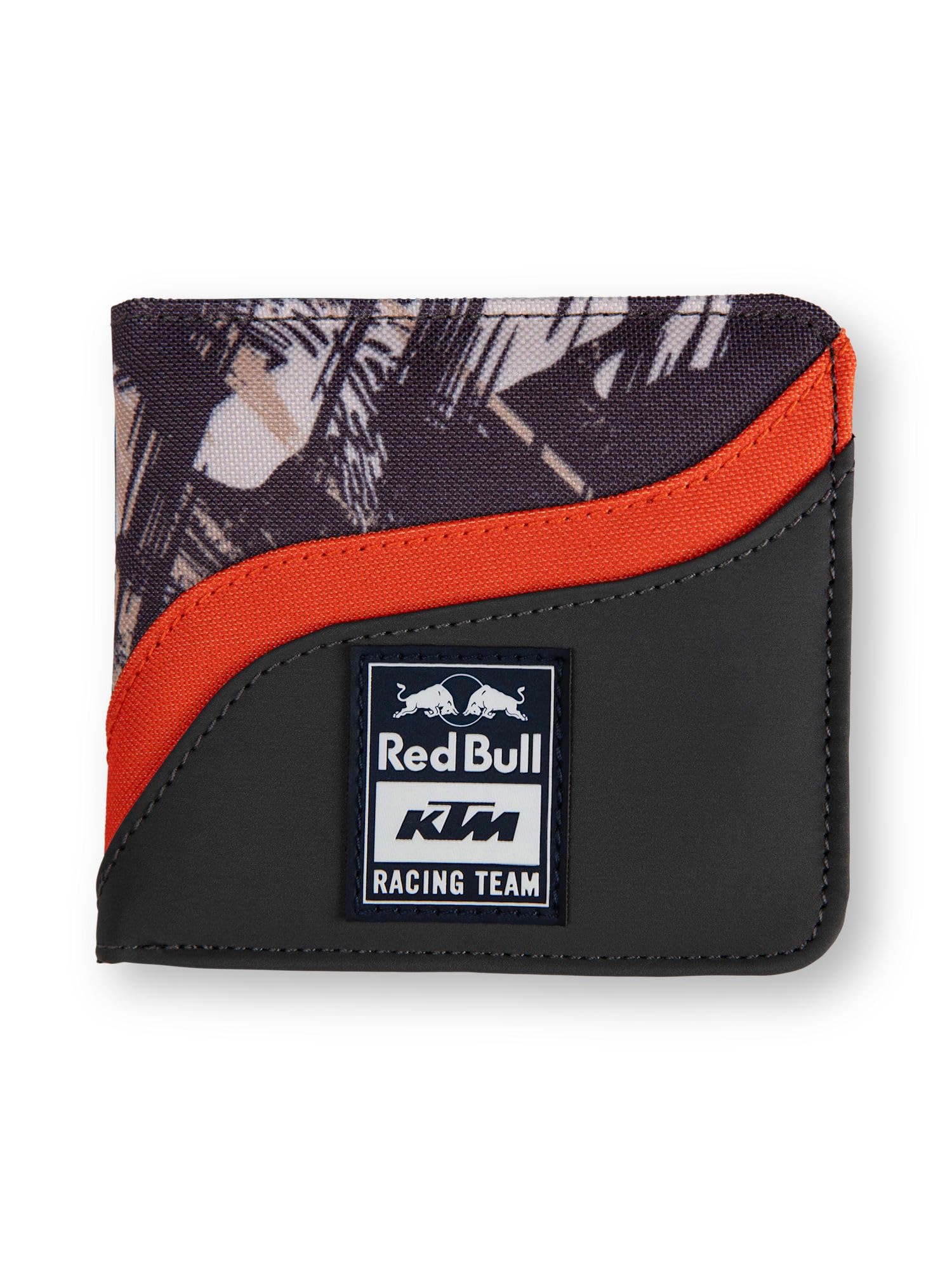 Red Bull - KTM Drift Billetera - Talla única - Bifold - Logo del Equipo de Carreras - Diseño de Bloques de Color