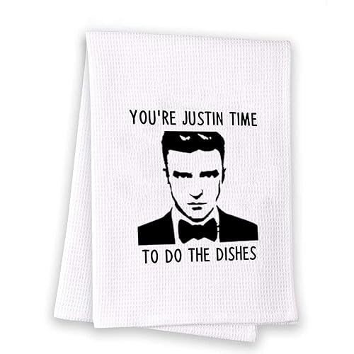 GJTIM Justin Inspired Dish Towel You’re Justin Time to Do