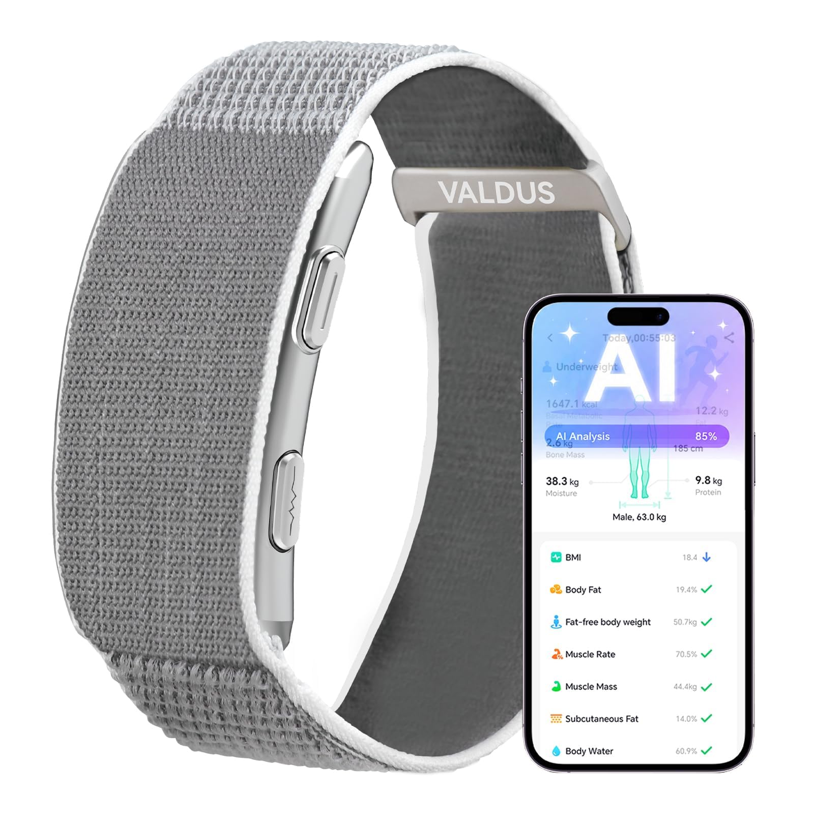Smart Band Fitness Tracker Band Health Wristband No Screen Sleep Tracker