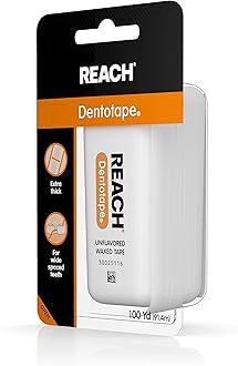 Reach Dentotape Waxed Tape, Unflavored 100 Yards, 1 Count (Pack of 2)