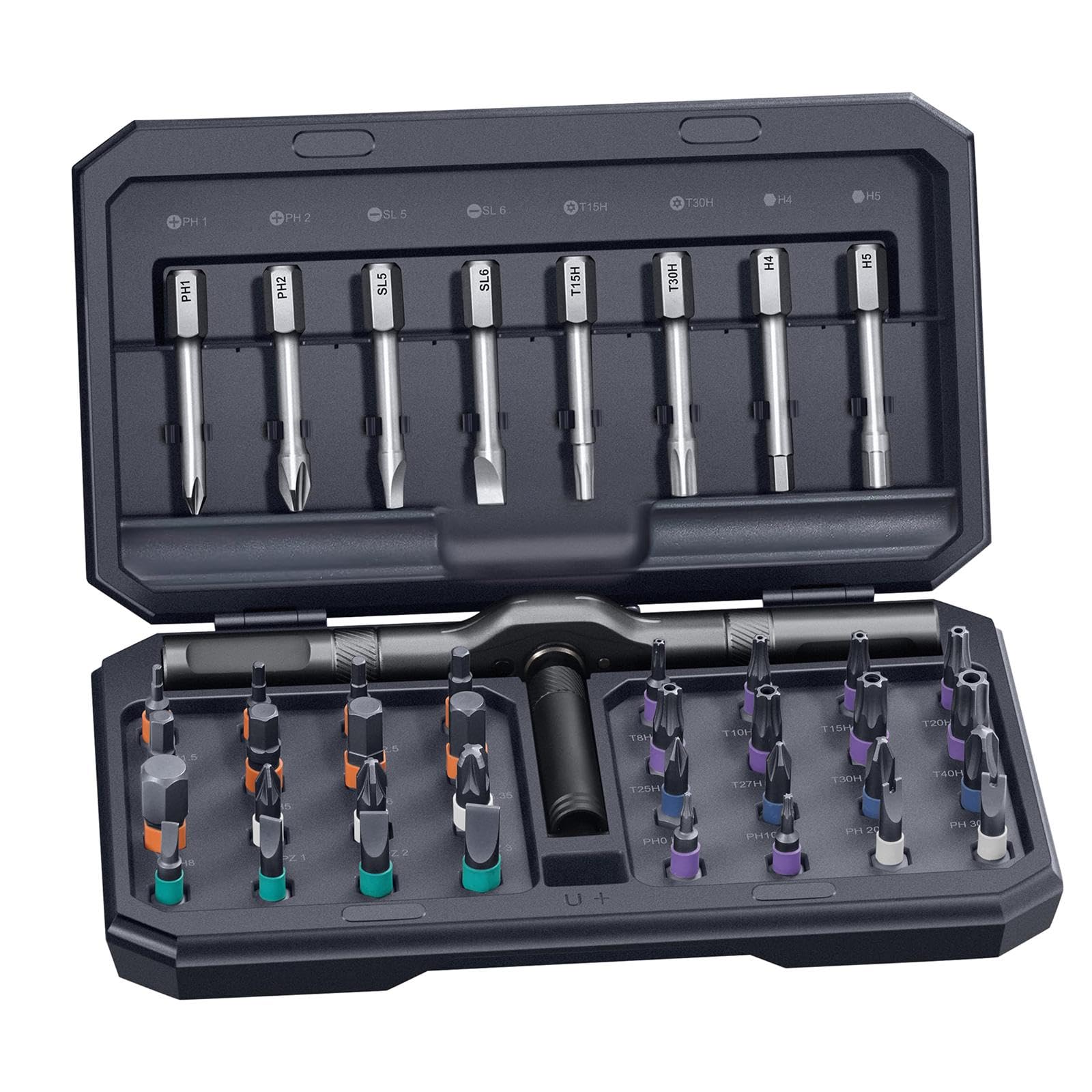 Milageto 42-in-1-Schraubendreher-Set, Reparatur-Werkzeugsatz, Teile mit Koffer, Multifunktions-Präzisionswerkzeuge, DIY-Bastelprojekt für den Vatertag zu Hause