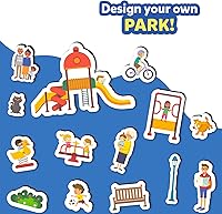 Vista 5 de Skillmatics Creative Toy Magnetopia - Diseña tu ciudad, juego interactivo de simulación para niños, niños pequeños, más de 60 piezas magnéticas