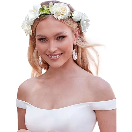 CHLINS Flower Crown: A Bohemian Tapestry of Floral Enchantment