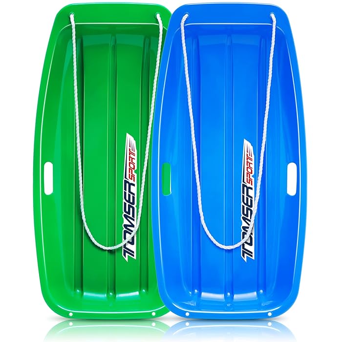 Buy Utility Snow Sled, 2 Pack Flexible Flyer Sleds for Kids and Adults