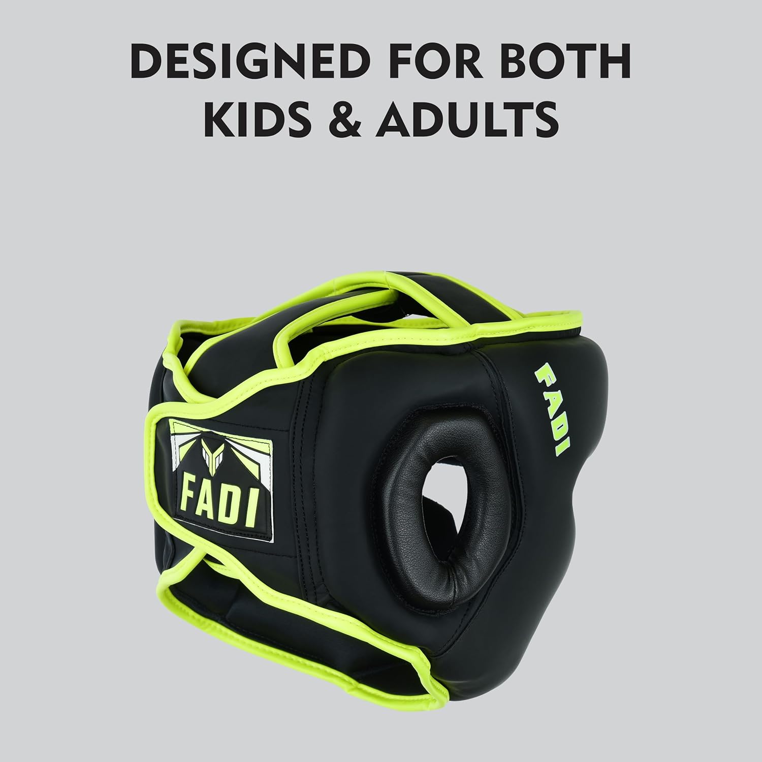 Optima Fight Boxing Head Guard - Premium Faux Leather Headgear for Kids and Adults in MMA, Kickboxing, Muay Thai, Karate, Martial Arts, and Taekwondo
