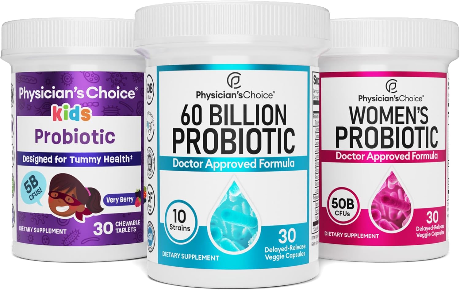 Physician's CHOICE Probiotic Family Bundle 60B CFU