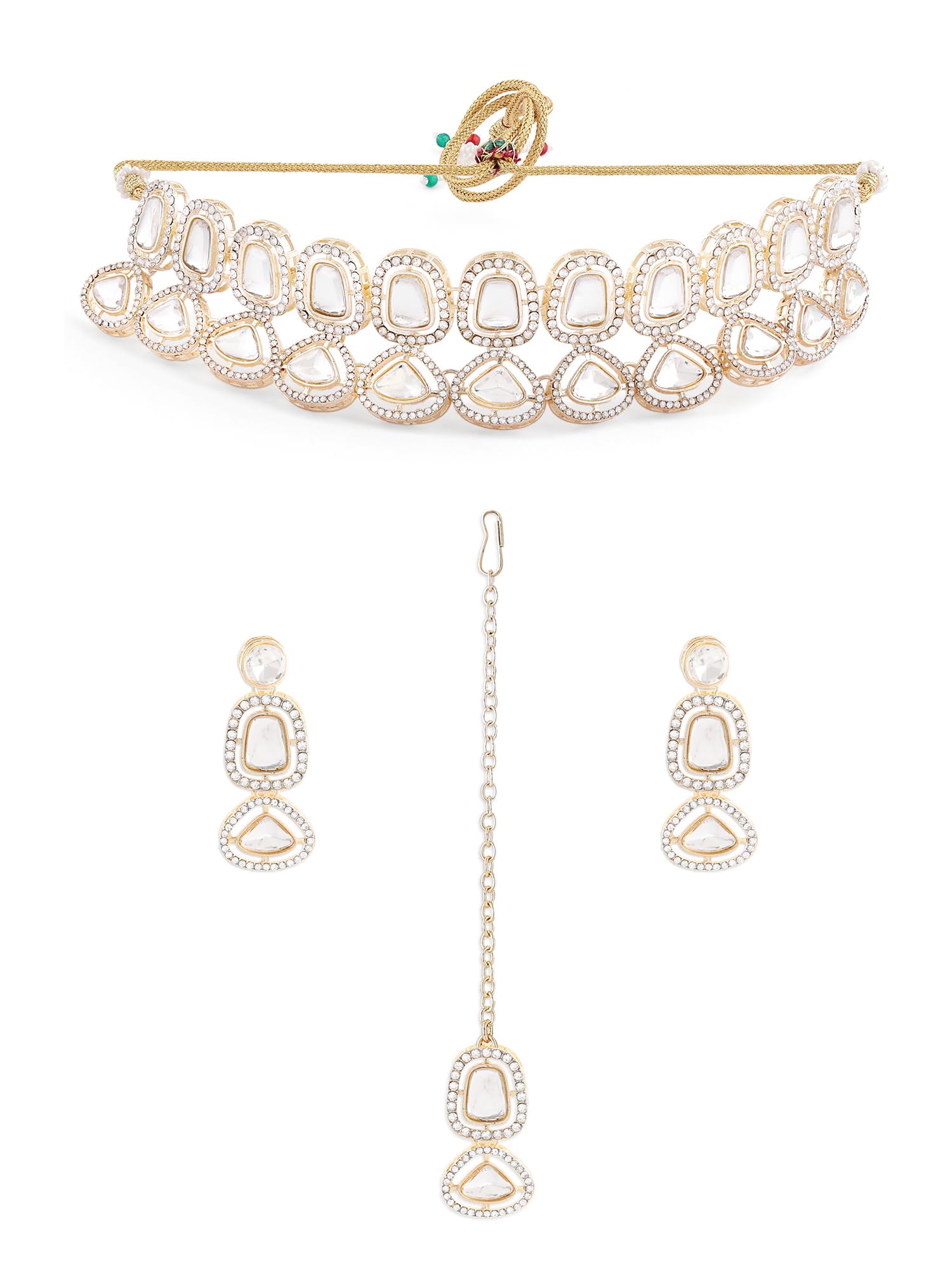 See full amazon price history chart for ZAVERI PEARLS Gold Tone Stones & Austrian Diamonds Choker Necklace Earring Maangtikka Set For Women-ZPFK17310 ZAVERI PEARLS Gold Tone Stones & Austrian Diamonds Choker Necklace Earring Maangtikka Set For Women-ZPFK17310 (B0CTF5KYGY) Amazon Price History, Amazon Price Tracker