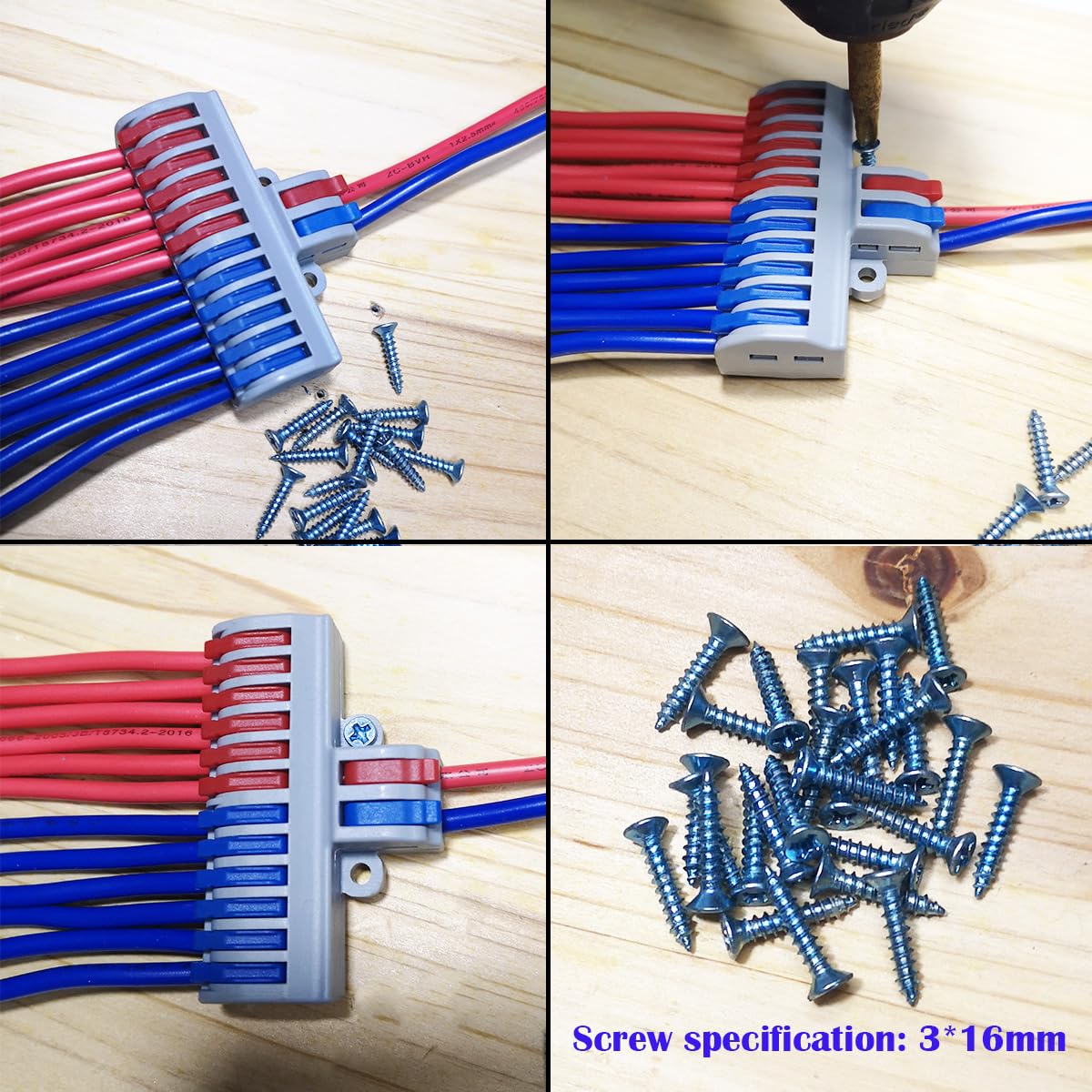 Terminales de Conexión, 2 en 12 fuera Rápida Bloque Terminal 7 Piezas, Conductor Compacto Cable Conecto, CTRICALVER Terminales de Enchufables, Conectore eléctricos
