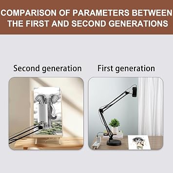 Art Projector for Tracing Drawing Painting, Art Projectors for Drawing, iOS/Android Support, Edge Deformity Correction, Ideal for Tracing, Painting and Art Projects