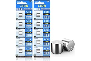 LiCB 10 Pack CR1/3n Lithium Batteries