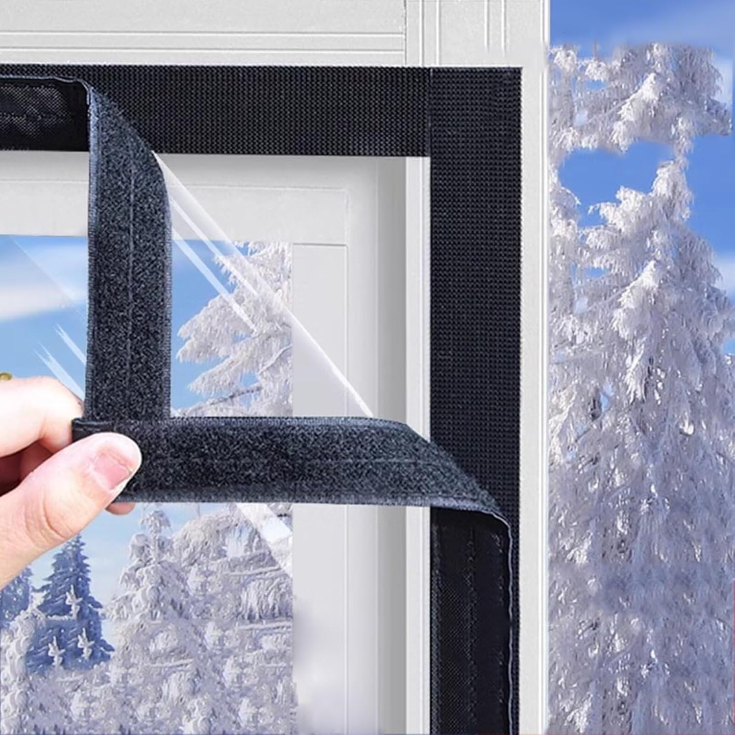 Covers Insulation Wrap 125x175cm Black Portable Ac Window Vent Kit Window Air Conditioner Insulation Window Well Covers