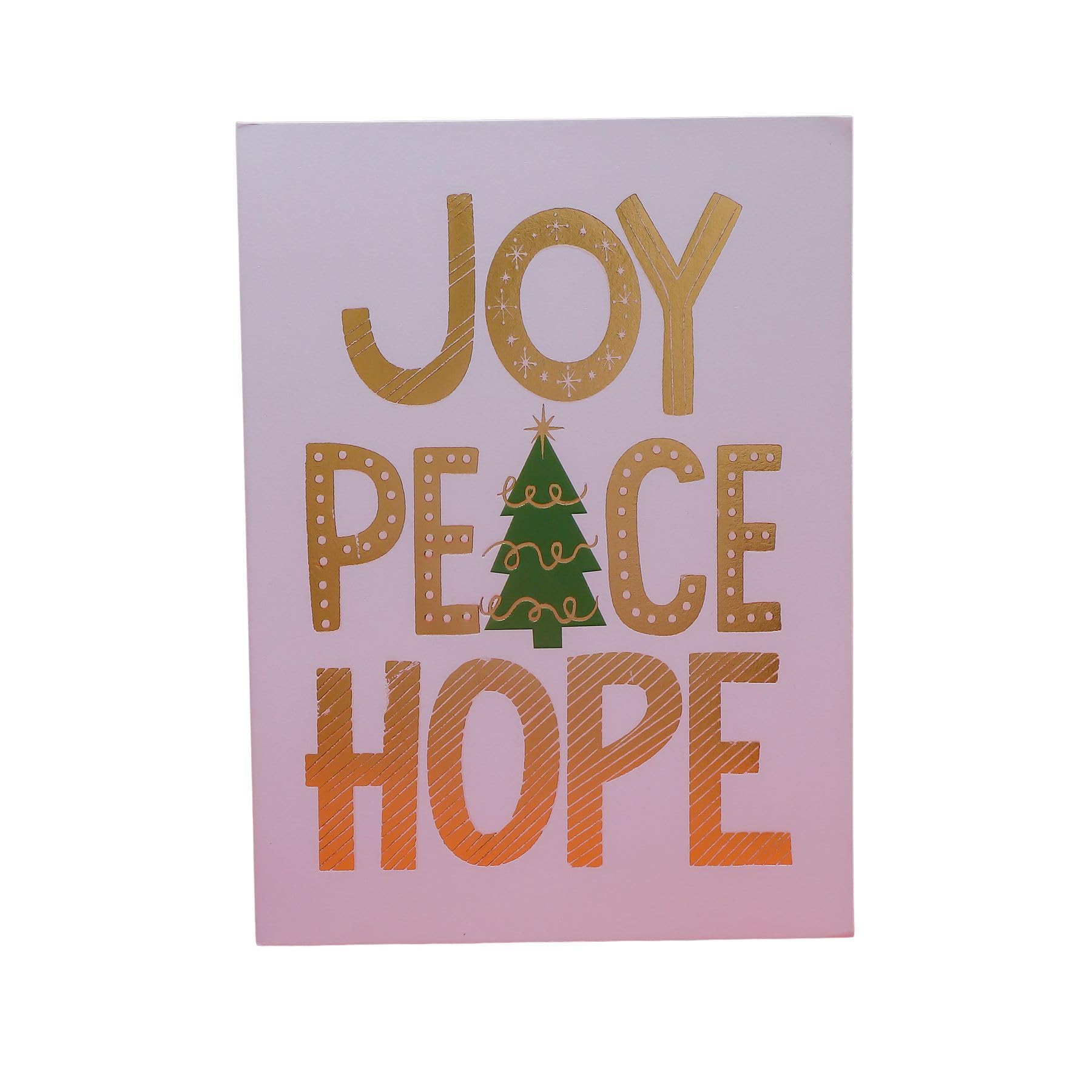 ARCHIES Joy Peace Hope Seasons Greeting Card Pack of 10