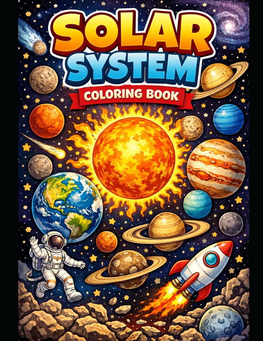 solar system coloring book
