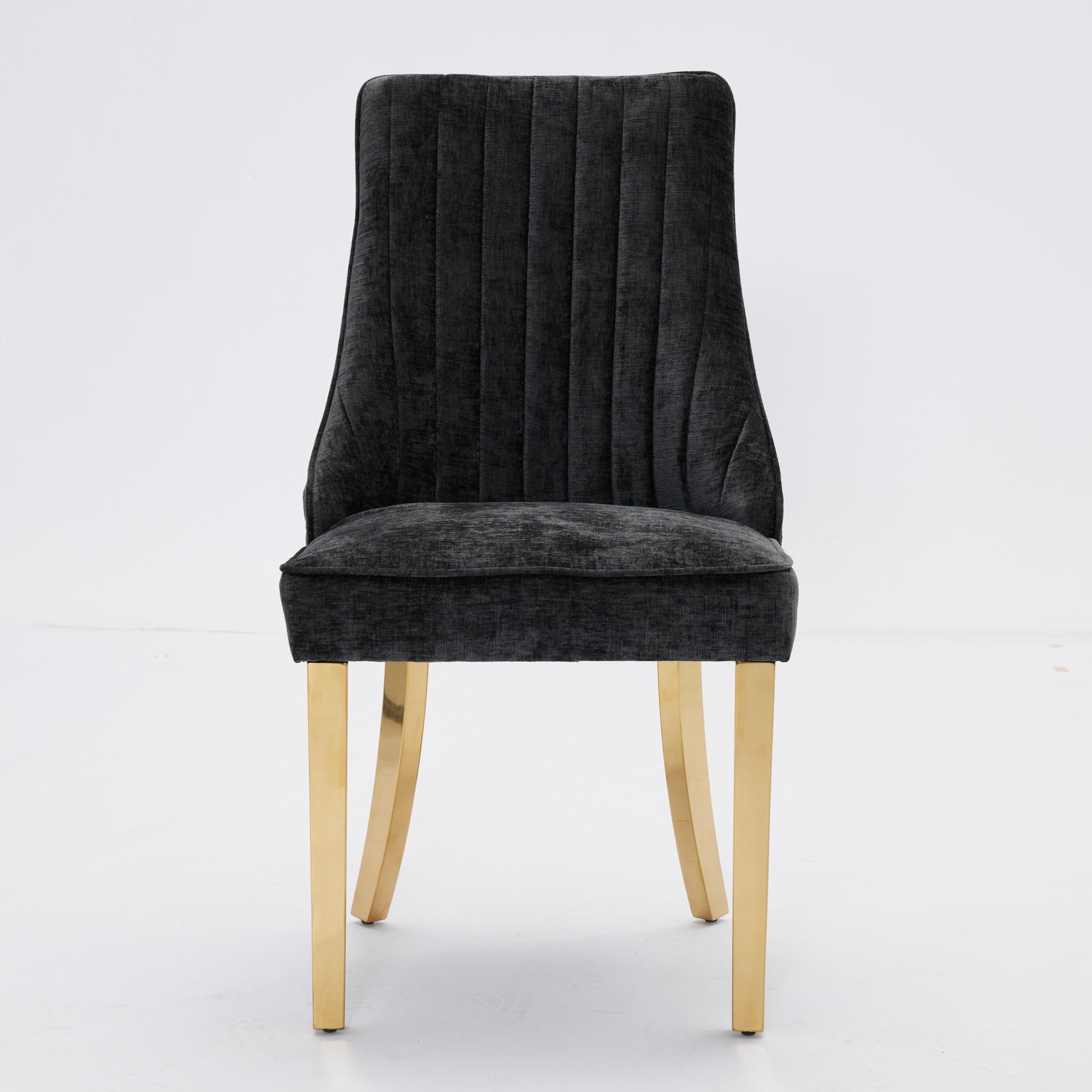 Fasba Silla de Comedor con Respaldo de Tela de Rayón Flocada - Soporte Lumbar Cómodo y Estructura Elástica Triple para Estilo de Vida Lujo Modelo FCLYD-W3223P339325