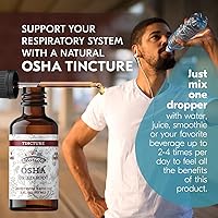 Vista 2 de OSHA Root Liquid Extract for Respiratory Support, Organic OSHA Tincture Natural Lung Detox 2 Fl Oz