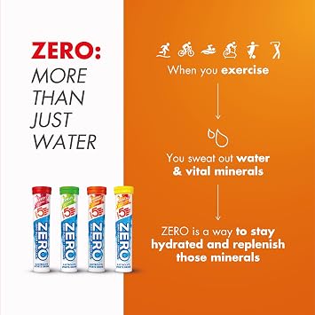 HIGH5 ZERO Electrolyte Tablets for Hydration, Orange & Cherry, 160 Tablets