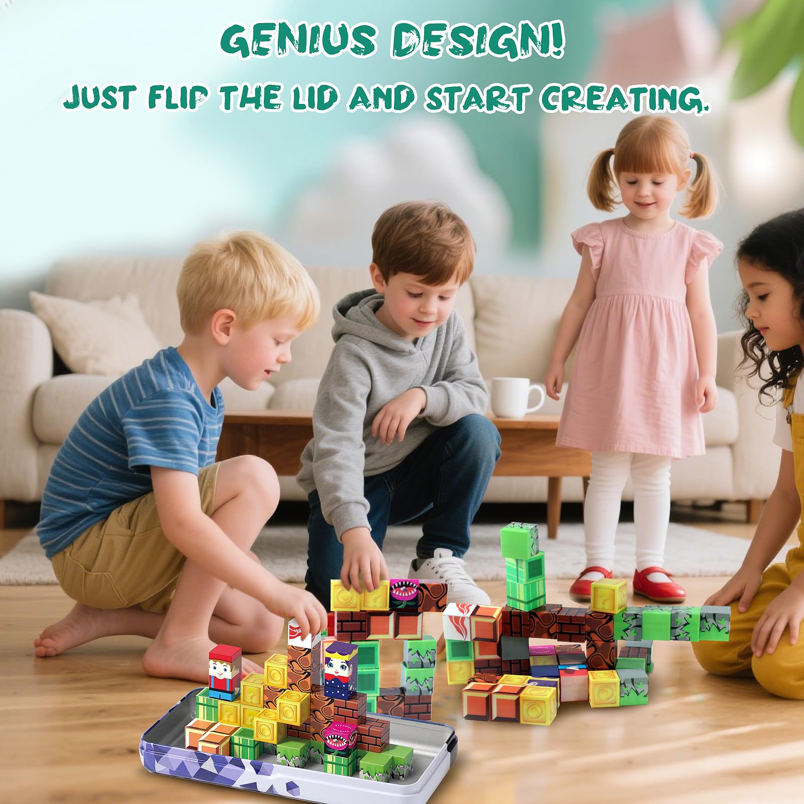 Amazon.com: Ufilni Magnetic Travel Building Blocks for Kids – 40