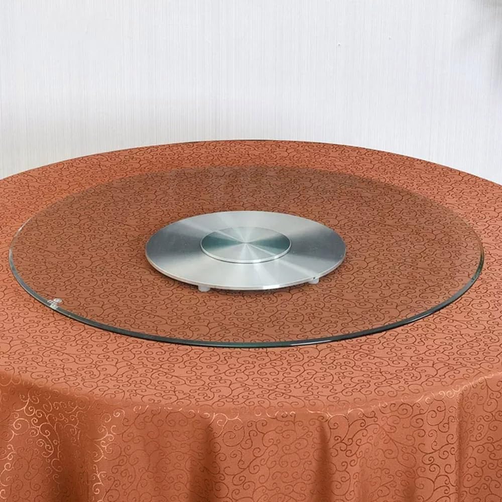 100cm Grande Piatto Girevole Lazy Susan, Vassoio Rotante Rotondo con Cuscinetto in Lega di Alluminio, Rotazione Silenziosa E Fluida per Banchetti(100cm/40in)