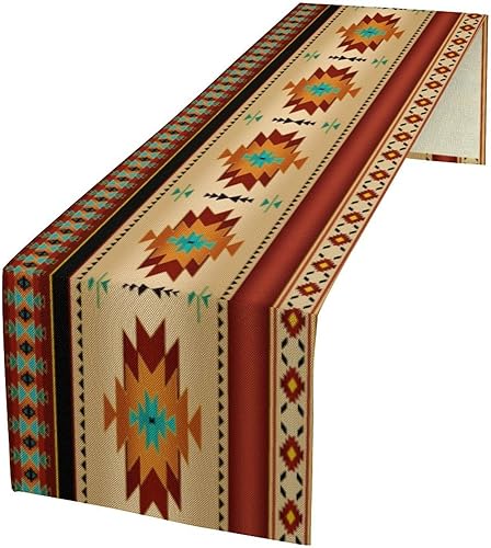 Miniatura 24 de Camino de mesa egipcio, diseño retro de grafiti con elementos egipcios para el hogar, cocina, decoración de mesa de comedor, cafetería, decoración