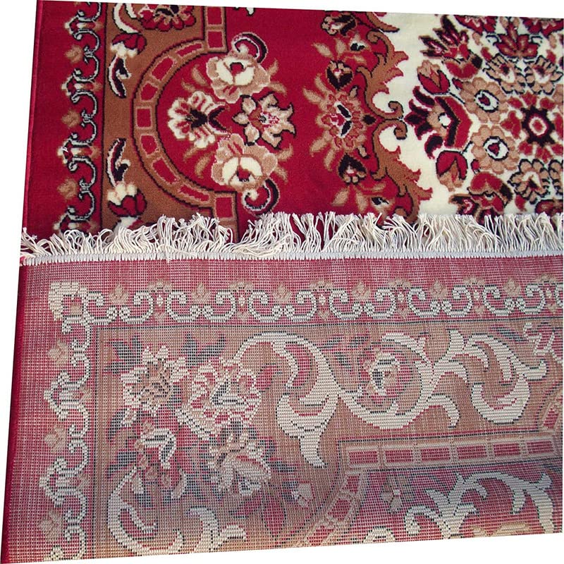 Image of Home Decore Acrylic Carpet for Your Living Room & Drawing Room Aywhere in Your Home (150x210 Red Colour)- 5x7 Feet