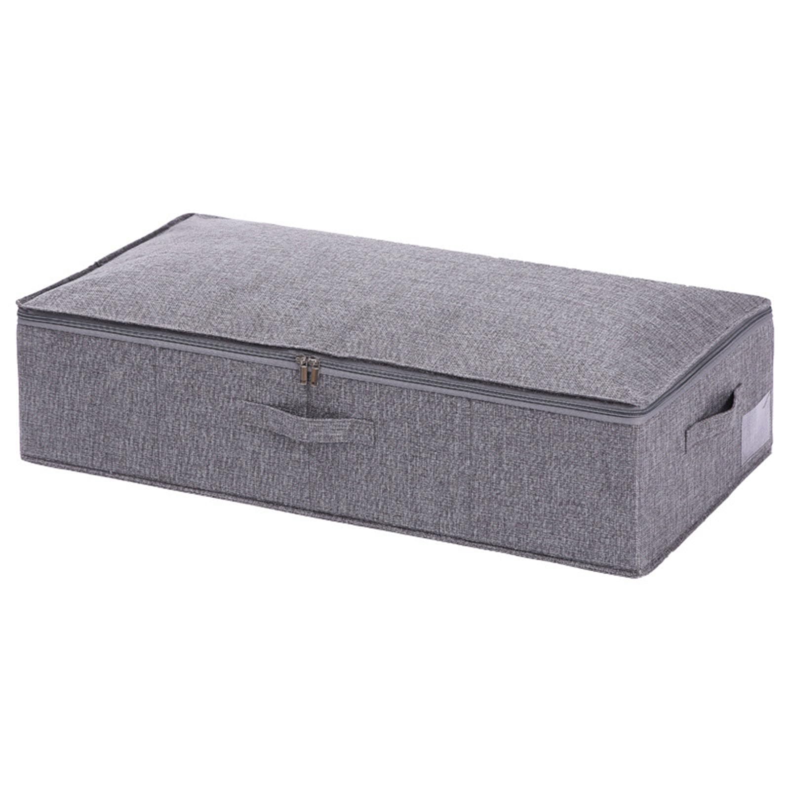 sodeber Underbed Storage Bag With Zip Foldable Thick Breathable Underbed Clothes Storage Bags For Clothing Duvet Comforters