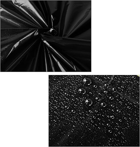 Miniatura 4 de Oudain Mantel redondo de plástico prémium de 84 pulgadas, desechables, impermeables, para fiestas, cenas, cumpleaños, campamento, picnic (blanco,