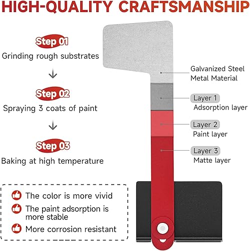 Miniatura 3 de Professional Multi-Directional Mailbox Flag, Galvanized Steel Mailbox Replacement Flag Kit, Tool Free Installation, for Wall-Mount and Post-Mount