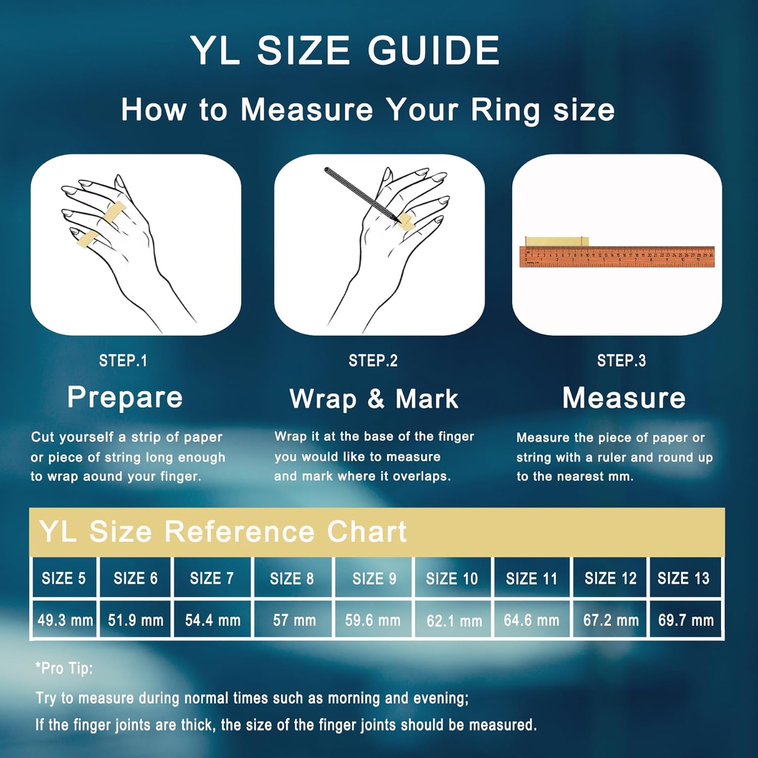 YL Men's Gemstone Statement Ring Stainless Steel Square Signet Ring Wedding Band Engagement Jewelry - Image 6