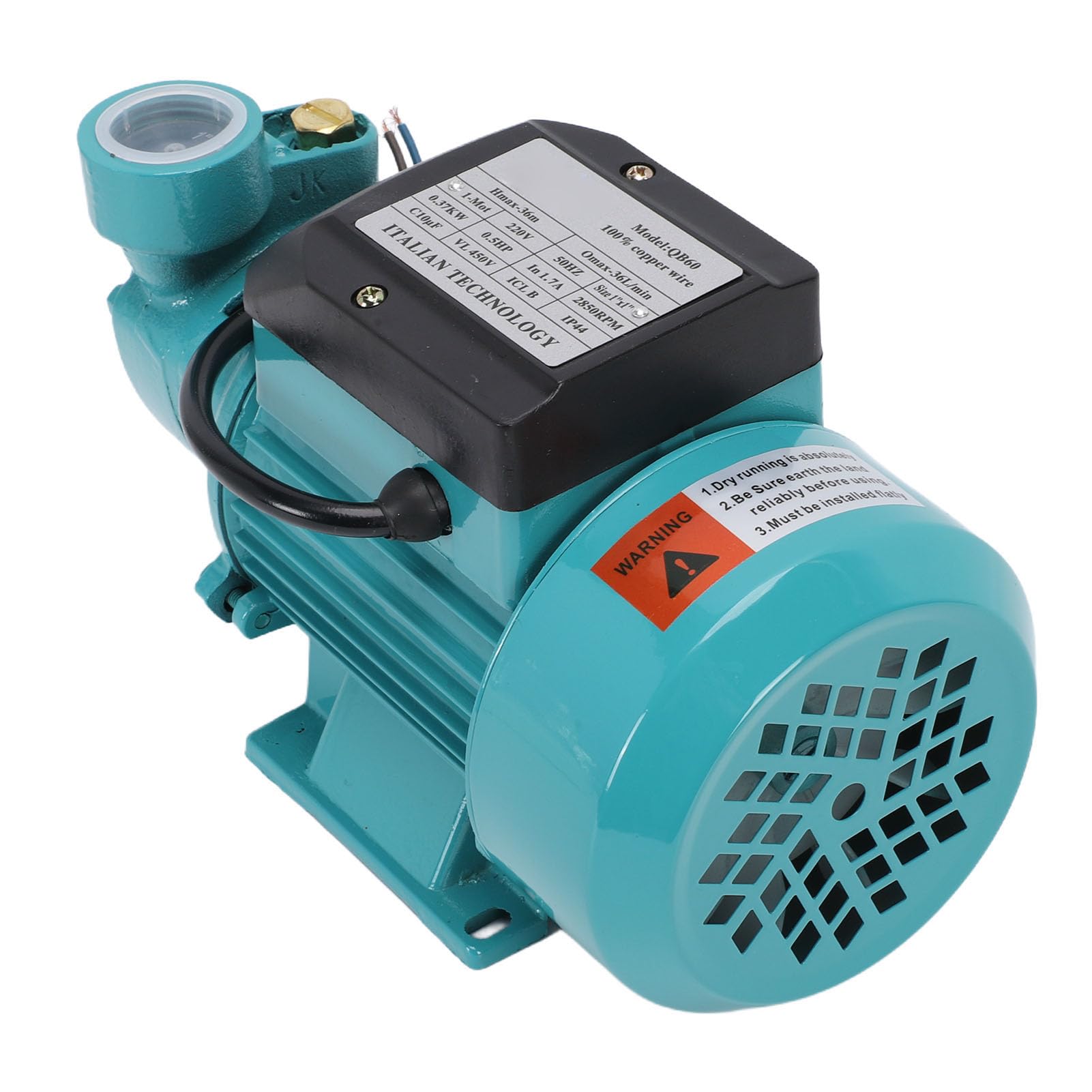 Pompa Centrifuga 0,5 Prevalenza 36 M Portata D'acqua 36 Lpm